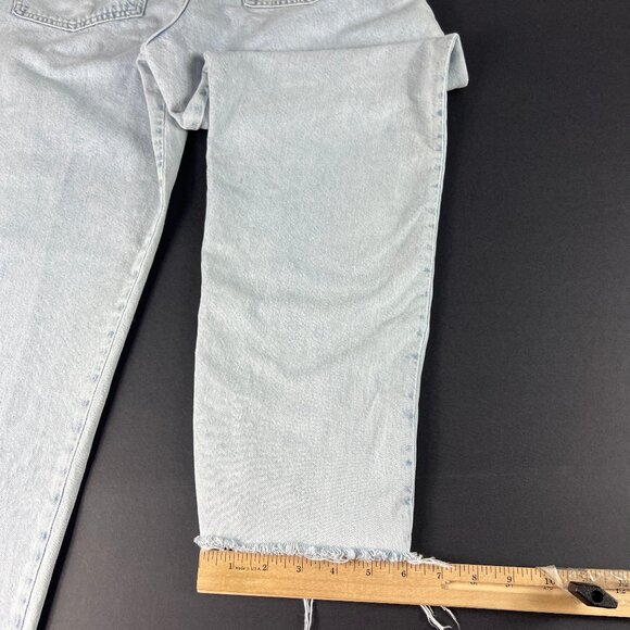 Levi's Made Crafted Jean Women 30x28* Column Pleated High Rise Blue Denim Tag 29 - Picture 11 of 16